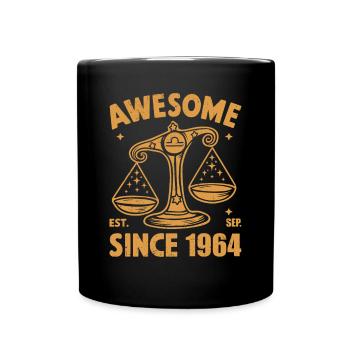 Génial depuis 1964 Anniversaire de la Balance - Mug uni - noir - Devant