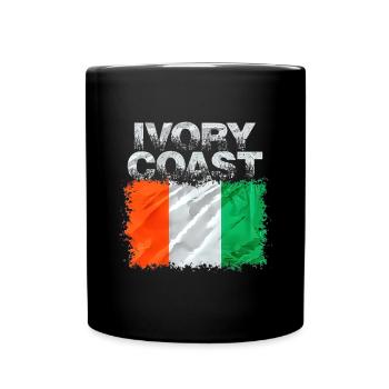 Côte d’Ivoire - Mug uni - noir - Devant