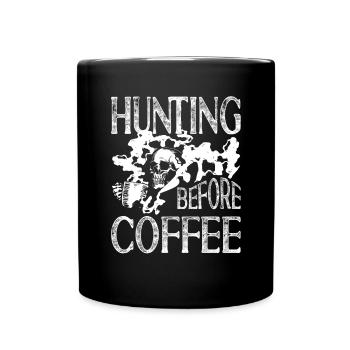 Chasse avant le café Ghost Investigator Cadeaux - Mug uni - noir - Devant
