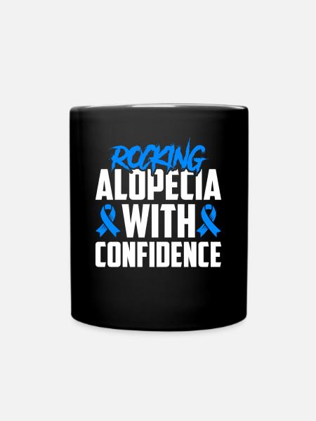 Alopecia Areata Bewusstsein Haarausfall - Tasse einfarbig - Schwarz