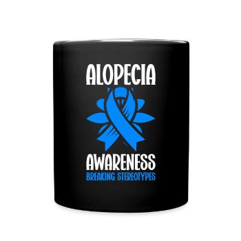 Alopécie areata Awareness Perte de cheveux - Mug uni - noir - Devant