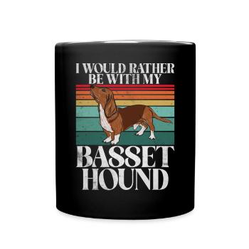 Cadeaux Basset Hound - Mug uni - noir - Devant