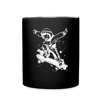 Planche à roulettes garçon - Mug uni - noir - Devant