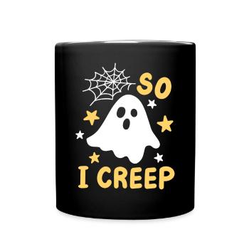 Geist Halloweenkostüm - Tasse einfarbig - Schwarz - Vorne