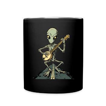 Dover Dämon Kryptide Kryptozoologie Bluegrass Banj - Tasse einfarbig - Schwarz - Vorne