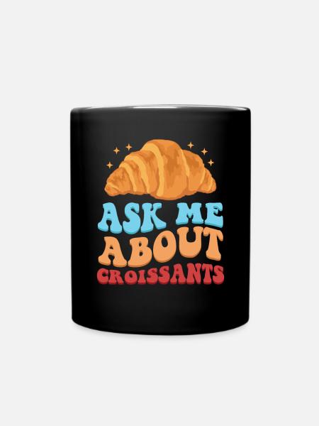 Croissant Croissant Croissant Beugel Croissant Cadeau - Mug uni - noir