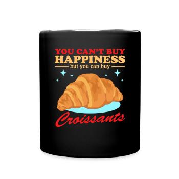 Croissant Beugel Croissant Croissant Cadeau - Mug uni - noir - Devant