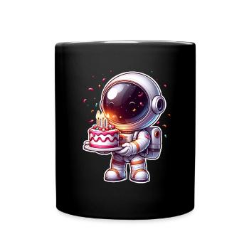 Astronaut Birthday - Full Colour Mug - black - Front