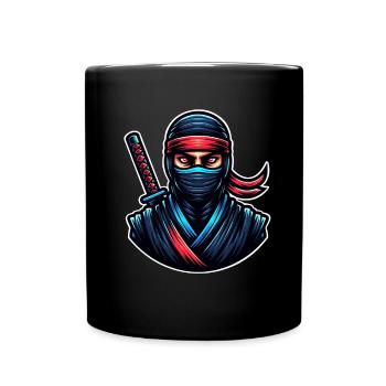 Ninja - Tasse einfarbig - Schwarz - Vorne