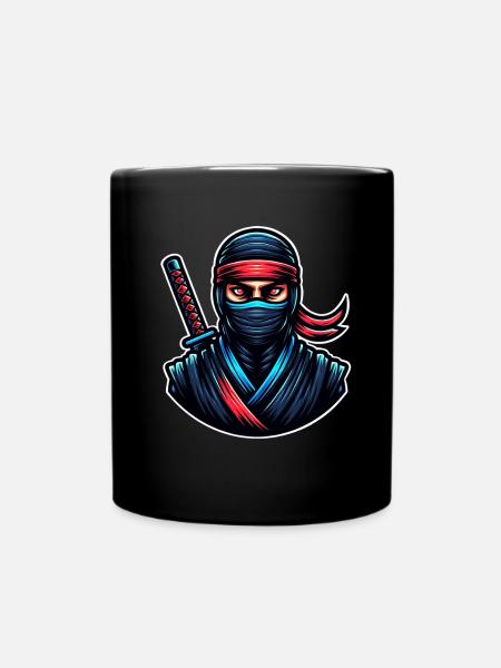 Ninja - Tasse einfarbig - Schwarz