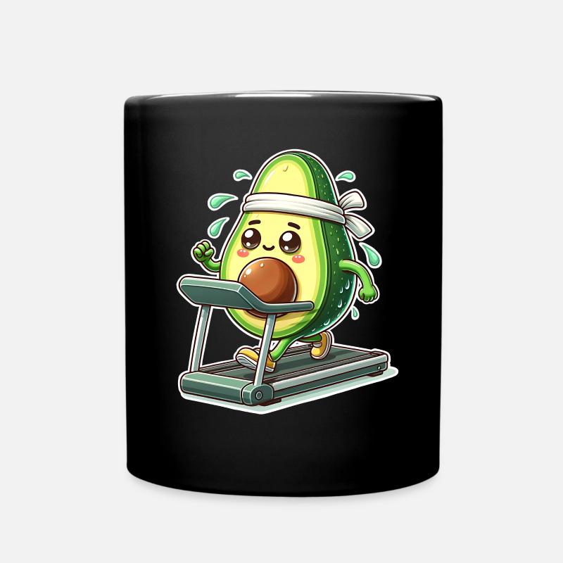 Tapis roulant Avocado - Mug uni - noir