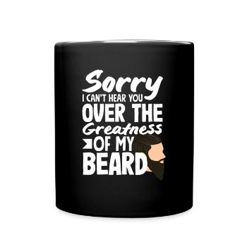Soins de la barbe Beard Lover Hommes Barbe - Mug uni - noir - Devant
