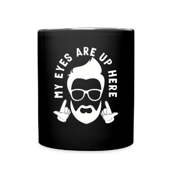 Bartpflege Bart Liebhaber Männer Bart - Tasse einfarbig - Schwarz - Vorne