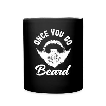 Bartpflege Bart Liebhaber Männer Bart - Tasse einfarbig - Schwarz - Vorne