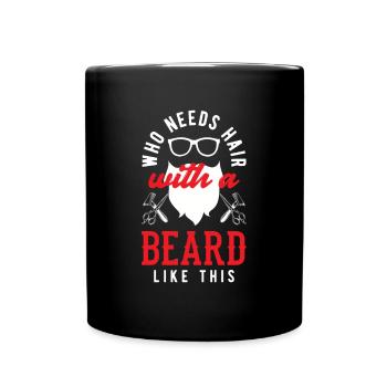 Soins de la barbe Beard Lover Hommes Barbe - Mug uni - noir - Devant