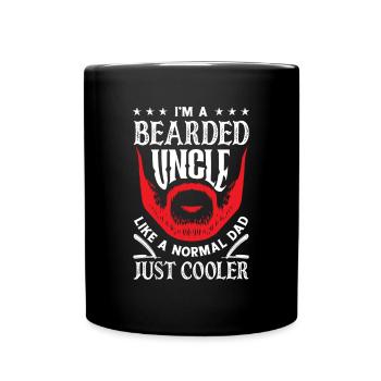 Bartpflege Bart Liebhaber Männer Bart - Tasse einfarbig - Schwarz - Vorne