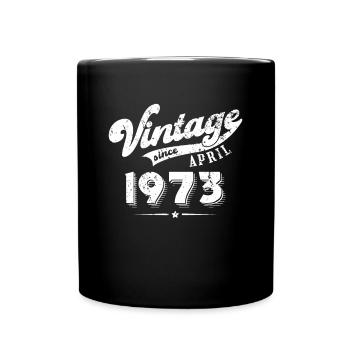 Millésime depuis Avril 1973 Cadeau d’anniversaire - Mug uni - noir - Devant