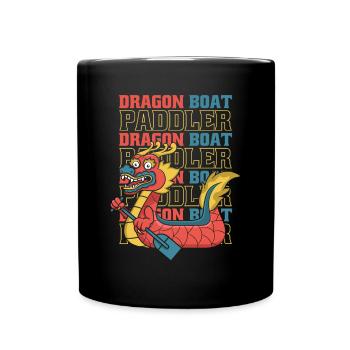 Dragon Boat Pagayeur Tambour Équipe Paddler Lover - Mug uni - noir - Devant