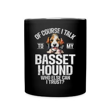 Cadeaux Basset Hound - Mug uni - noir - Devant