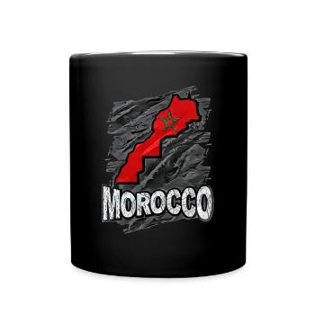 Maroc - Mug uni - noir - Devant
