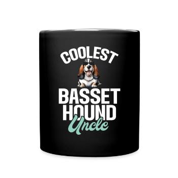 Basset Hound Gifts - Tasse einfarbig - Schwarz - Vorne