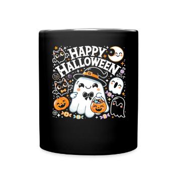 Chemise d’Halloween pour enfants - Happy Halloween Fun - Mug uni - noir - Devant