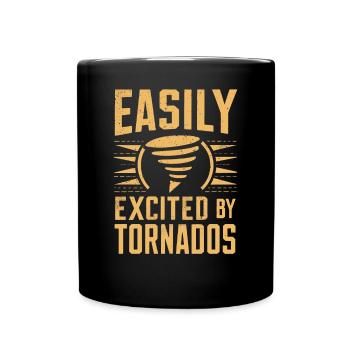 Leicht zu begeistern von Tornados Storm Chasing - Tasse einfarbig - Schwarz - Vorne