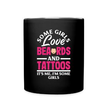 Bartpflege Bart Liebhaber Männer Bart - Tasse einfarbig - Schwarz - Vorne