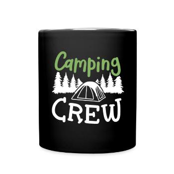Camping Crew Camper - Tasse einfarbig - Schwarz - Vorne