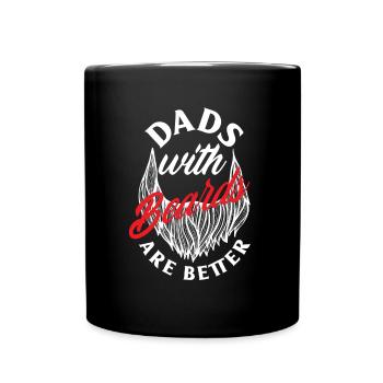 Bartpflege Bart Liebhaber Männer Bart - Tasse einfarbig - Schwarz - Vorne