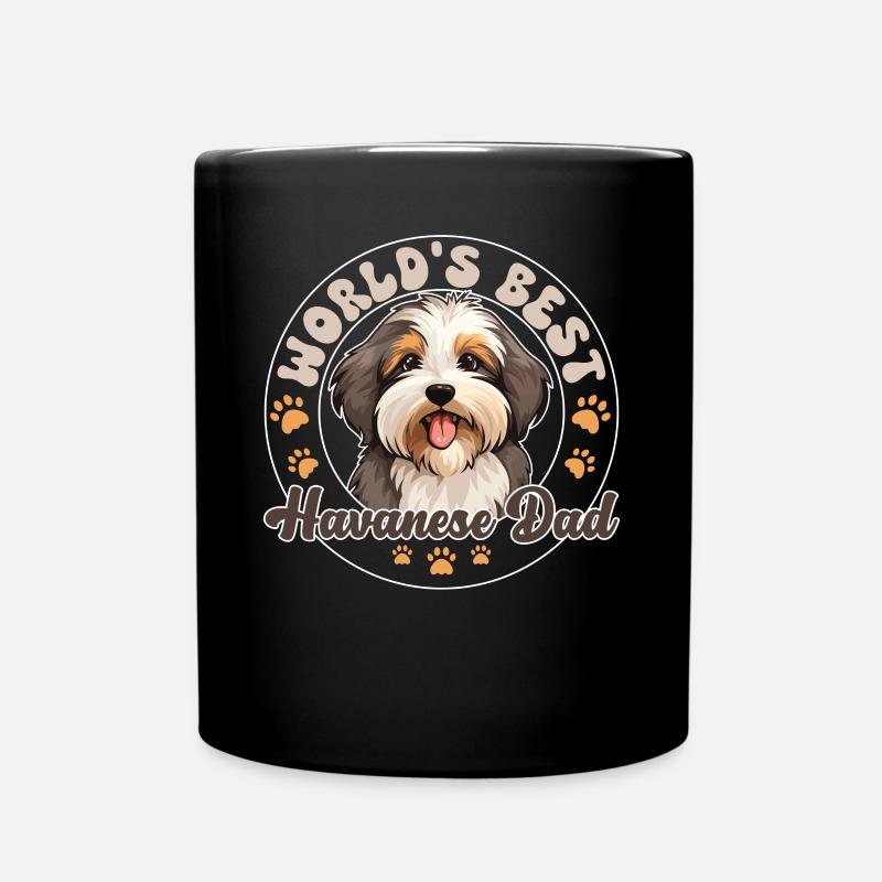 Havaneser Dog Havanese Dad - Tasse einfarbig - Schwarz