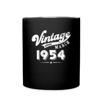 Millésime depuis Mars 1954 Cadeau d’anniversaire - Mug uni - noir - Devant