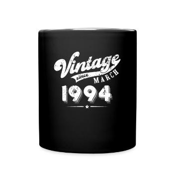 Millésime depuis Mars 1994 Cadeau d’anniversaire - Mug uni - noir - Devant
