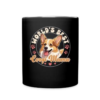 Welsh Corgi Pembroke Dog Corgi mama - Full Colour Mug - black - Front