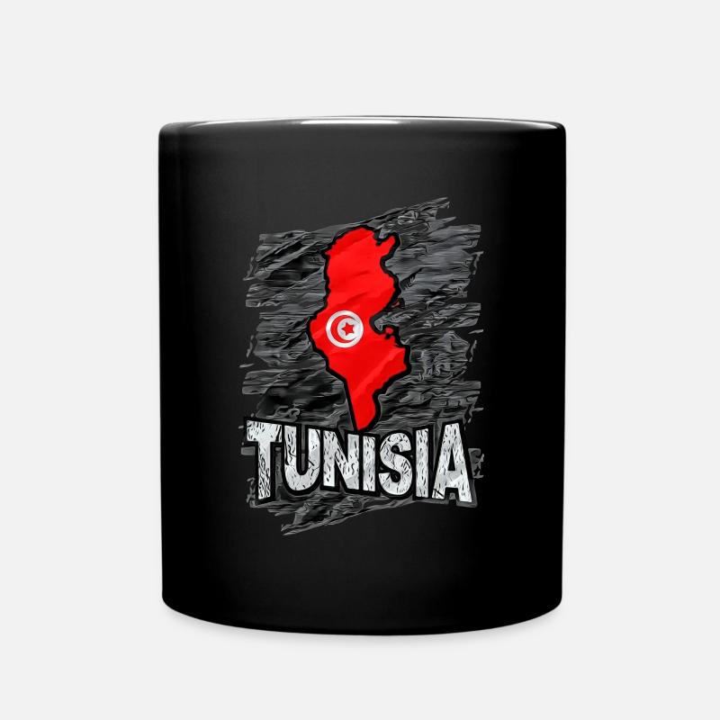 Tunesien - Tasse einfarbig - Schwarz