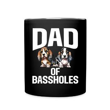 Basset Hound Gifts - Tasse einfarbig - Schwarz - Vorne