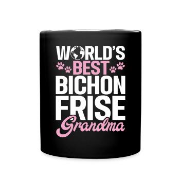 Cadeaux Bichon Frisé - Mug uni - noir - Devant