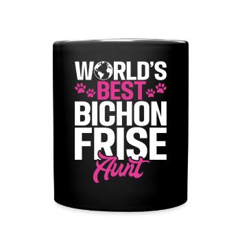 Cadeaux Bichon Frisé - Mug uni - noir - Devant