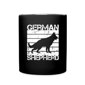 German Shepherd - Full Colour Mug - black - Front