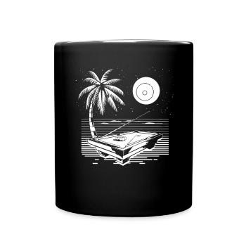 Billiards Drawing - Full Colour Mug - black - Front