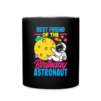 Anniversaire des enfants Membres de la famille des astronautes - Mug uni - noir - Devant