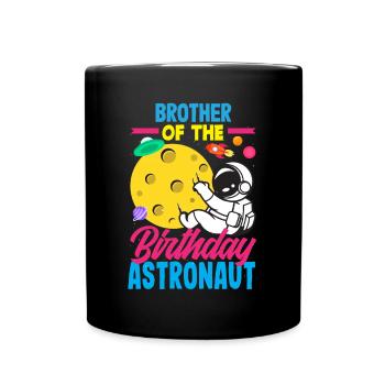 Anniversaire des enfants Membres de la famille des astronautes - Mug uni - noir - Devant