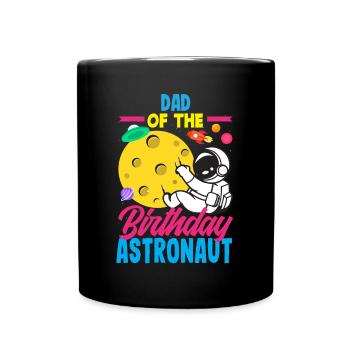 Anniversaire des enfants Membres de la famille des astronautes - Mug uni - noir - Devant