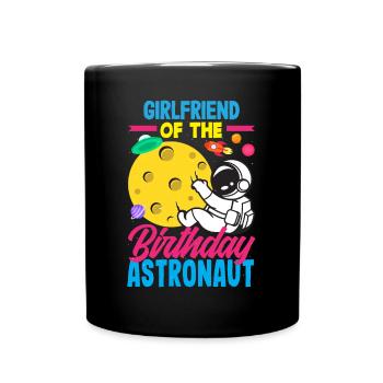Anniversaire des enfants Membres de la famille des astronautes - Mug uni - noir - Devant