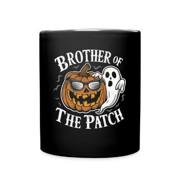 Brother of the Patch Halloween Style - Tasse einfarbig - Schwarz - Vorne