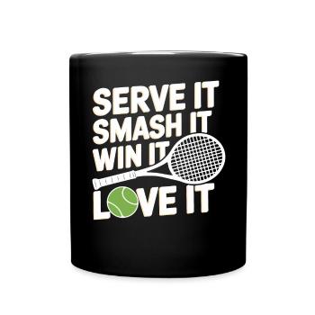 Tennis Power Serve Smash Victory - Mug uni - noir - Devant