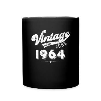Millésime depuis Juin 1964 Cadeau d’anniversaire - Mug uni - noir - Devant