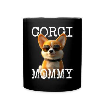 Corgi Maman Chien Maman Corgi Fête des Mères Corgi Gallois - Mug uni - noir - Devant