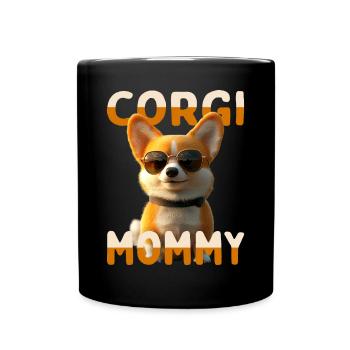 Corgi Maman Chien Maman Corgi Fête des Mères Corgi Gallois - Mug uni - noir - Devant