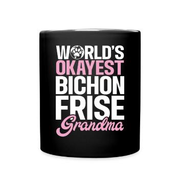 Bichon Frise Gifts - Full Colour Mug - black - Front